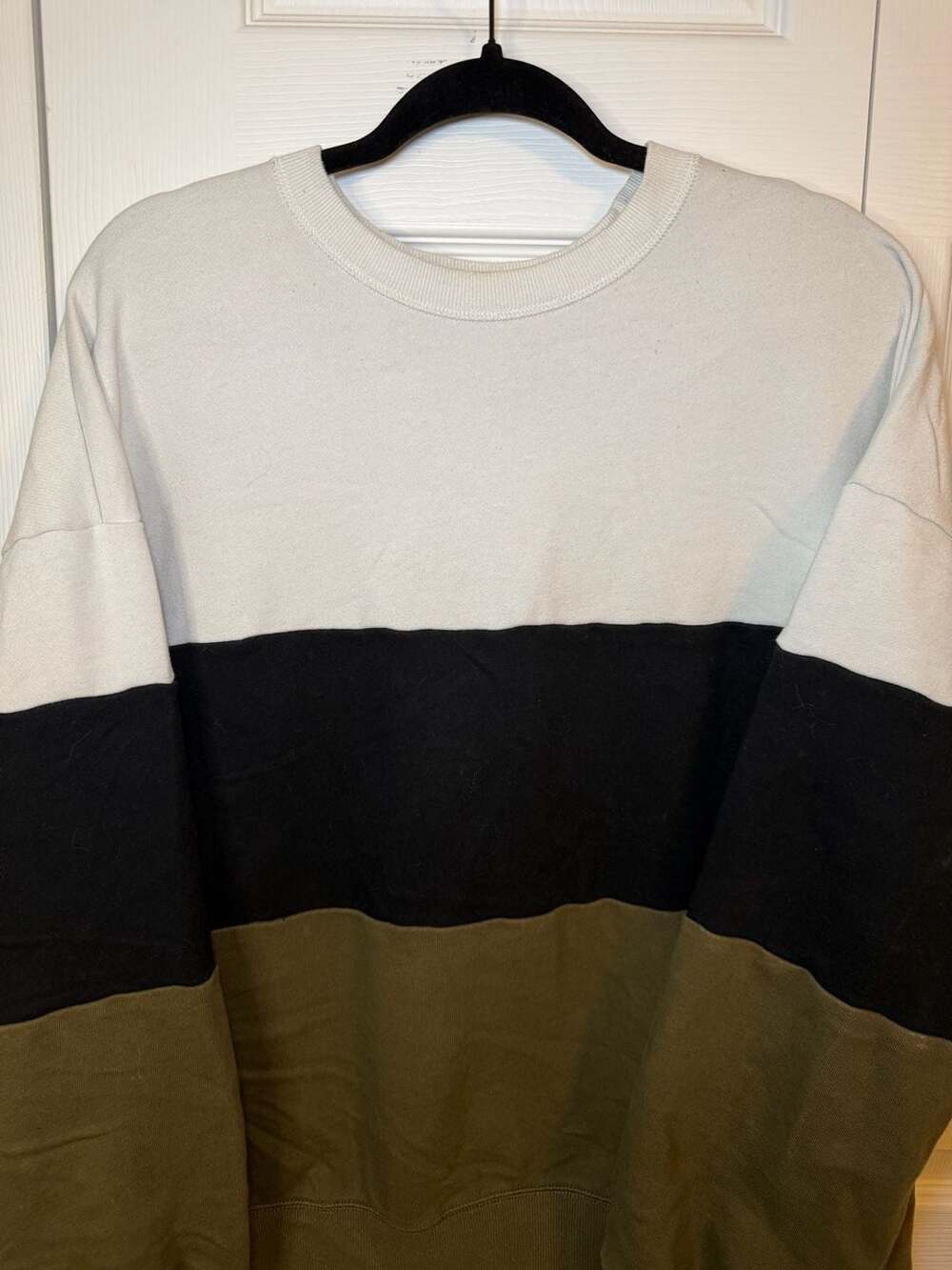 Original Use Color Block Crewneck Sweatshirt XL